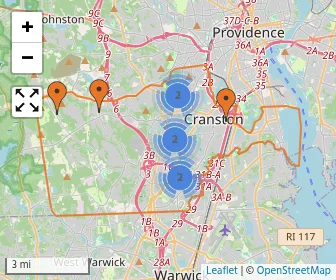 Area schools map