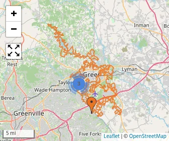 Area schools map