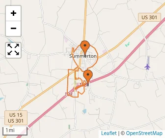Area schools map