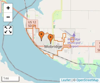 Area schools map