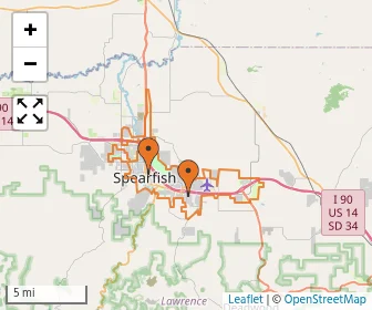 Area schools map