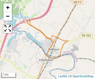 Area schools map