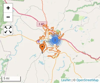 Area schools map