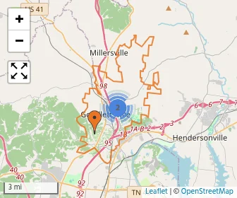 Area schools map