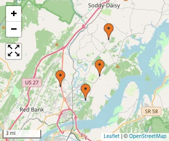Area schools map