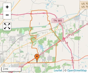 Area schools map