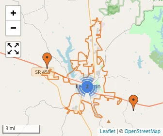 Area schools map