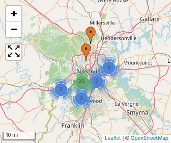 Area schools map