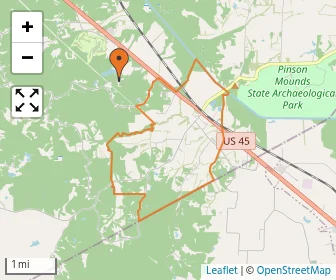 Area schools map