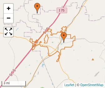 Area schools map