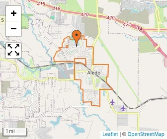 Area schools map
