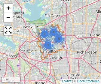 Area schools map