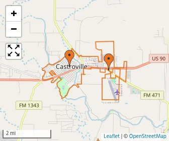 Area schools map