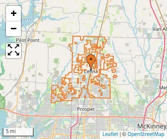 Area schools map