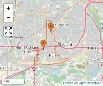 Area schools map