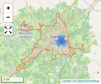 Area schools map