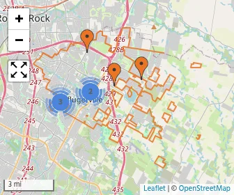 Area schools map
