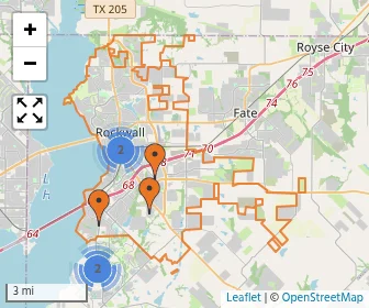 Area schools map