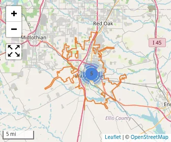 Area schools map