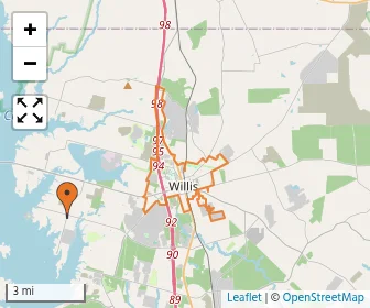 Area schools map