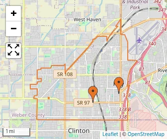 Area schools map