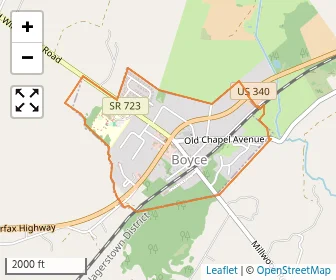 Area schools map