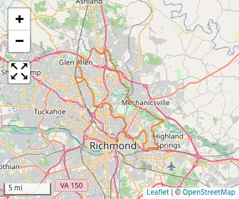 Area schools map