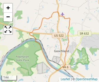 Area schools map
