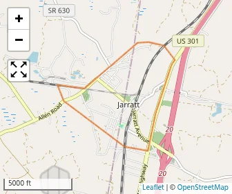 Area schools map