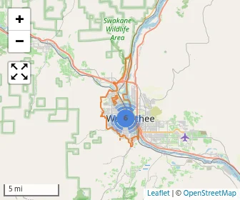 Area schools map