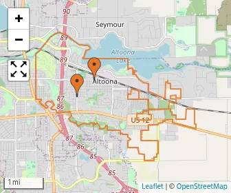 Area schools map