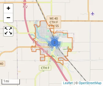 Area schools map