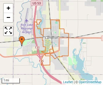 Area schools map