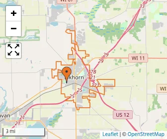 Area schools map