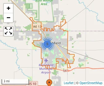 Area schools map
