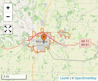 Area schools map