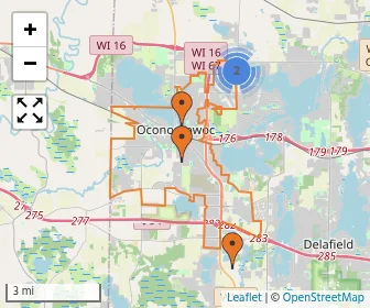 Area schools map