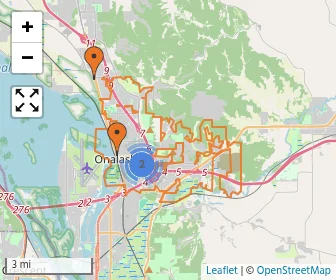 Area schools map