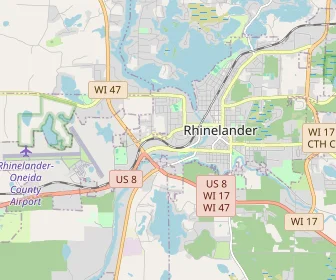 Area schools map