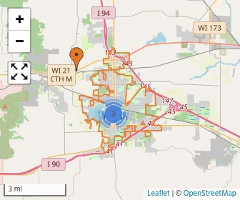 Area schools map