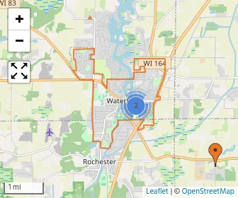 Area schools map