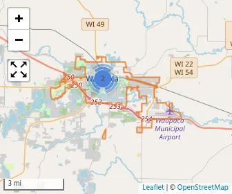 Area schools map