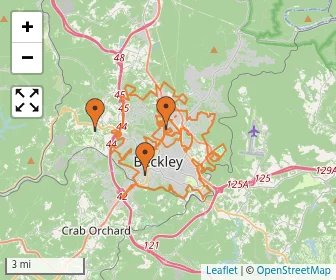 Area schools map