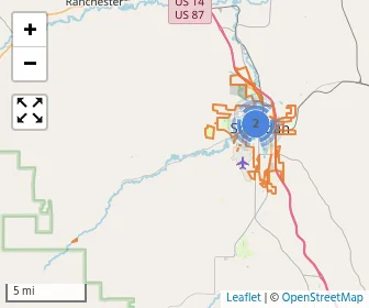 Area schools map