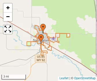 Area schools map